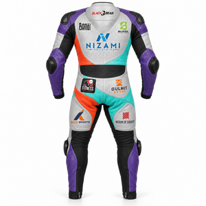 Traje de Motocicleta de Cuero Personalizado Directo de Fábrica, Resistente al Agua, con Protección CE, Equipo de Carreras de Motocicleta OEM BMS-0039 - Product Image 3