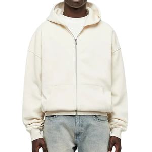 เสื้อฮู้ดซิปหรูหรา รุ่นปี 2026 ผ้าฝ้ายฟลีซเนื้อนุ่ม เรียบง่าย เป็นมิตรกับสิ่งแวดล้อม ทันสมัย ทรงโอเวอร์ไซส์ สไตล์สตรีทแวร์ มีจำหน่ายแล้ว - Product Image 1