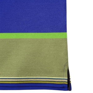 Polo de manga corta con cuello de tortuga de rendimiento sólido estilo rayado clásico grande y alto para hombre personalizado - Product Image 6