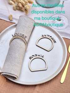Personalized wooden mdf custom design and logo table wedding Napkin <b>Rings</b> Modern Design Wedding Table Decoration - Product Image 1