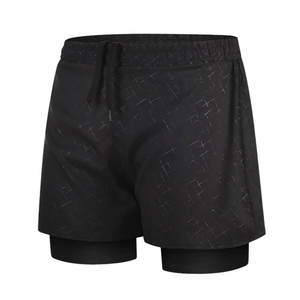 Swimming Pants <b>Men</b> Swimming Pants With Double Layer <b>Men's</b> Quick Dry Double Layer Swim Shorts With Elastic Waist Slim for Water - Product Image 4