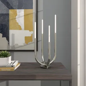 Handmade Iron Candle Holder Decorative Home Accent Export Manufacturer for Global Importers Wholesalers and RetailersIron & <b>Wood</b> - Product Image 4