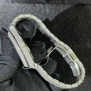 Relojes de Lujo Hechos a Mano, Joyas de Belleza Artísticas, Unisex, Clásicos, Hip Hop, Automáticos, Mecánicos, de Acero Inoxidable, con Cristal de Zafiro - Product Image 4