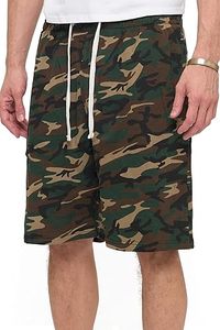 Shorts décontractés pour hommes en velours côtelé polyester/coton respirant avec fermeture éclair - Product Image 3