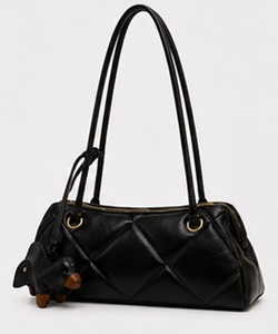Sac à bandoulière en cuir matelassé Premium Gravs pour femme, sac à main de luxe rembourré avec fermeture éclair, 25x8x12 CM, élégant sac à main quotidien, OEM ODM - Product Image 1