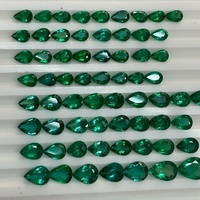 Esmeralda Zambiana Natural Sin Tratar, Certificada por IGI, Calidad AAA+, Calibrada en Forma de Pera, 6/4mm 7/5mm 6/8mm 7/9mm, Sadiya International