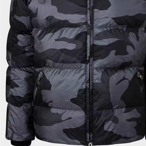 High Quality Customized <b>Mens</b> Winter Puffer Jacket <b>Top</b> Selling Hooded Streetwear Coat Front Logo Waterproof - Product Image 3