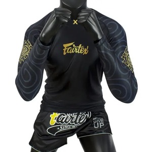 Rashguard Fairtex de Manga Larga para Hombre al por Mayor, Rashguards de BJJ para Adultos con Logotipo Personalizado Sublimado, para Entrenamiento de BJJ, MMA y Jiu Jitsu - Product Image 1