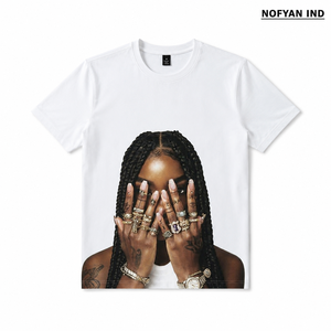 T-shirt Streetwear Oversize à Manches Courtes 100% Coton Imprimé par Sublimation Personnalisé, Fabricant OEM ODM, Logo et Graphisme sur Mesure - Product Image 1