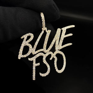 Pendentif Hip Hop en Acier Inoxydable « Ice King » Sertie de Diamants Scintillants - Product Image 1