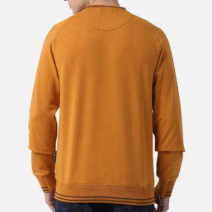 Sweat-shirt à col rond en molleton de coton personnalisé pour homme, logo personnalisé, mode décontractée, écologique, vente en gros, tissu français, design simple - Product Image 2