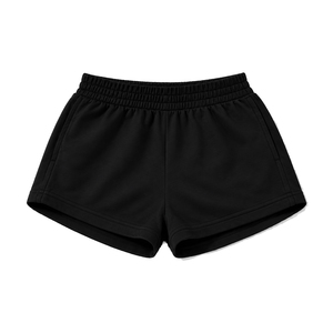 Custom Solid Yoga <b>Shorts</b> Elastic Waist Breathable Spandex Cotton Women's Workout <b>Shorts</b> Mid Rise Sport Fitness <b>Short</b> Length - Product Image 3