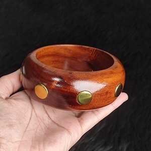 <b>Best</b> Quality Handmade Wooden Bangle Bracelet Brass Inlay Work Designer Bangles F <b>S</b> International Uttar Pradesh Fashion Jewelry - Product Image 4