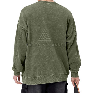 เสื้อสเวตเชิ้ตผู้ชายแบบมีโลโก้สั่งทำพิเศษ ผ้าฟลีซคอตตอน 100% ซักย้อมสีแบบแอซิด ระบายอากาศได้ดี แห้งเร็ว เหมาะสำหรับฤดูหนาว สวมใส่สบาย ขายส่ง - Product Image 5