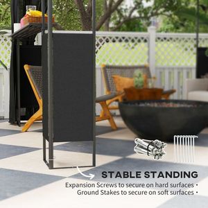 Gazebo Moderno da Esterno con Struttura in Acciaio e Tessuto per Cortile o Villa, Arredamento da Giardino - Product Image 5