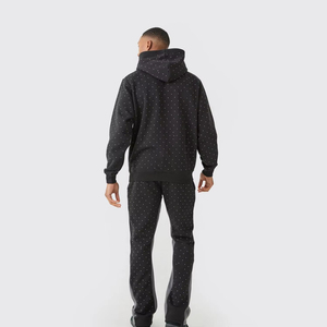 Vêtements pour hommes, MOQ 1 pièce, impression personnalisée, strass, polyester/coton, imperméable, séchage rapide, respirant, hiver, décontracté - Product Image 5