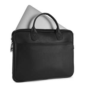 Sac à ordinateur portable professionnel en cuir artisanal pour hommes, fermeture éclair durable, étui rigide, fourni par le fabricant - Product Image 2
