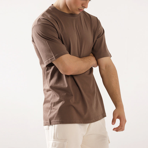 Camiseta Personalizada para Hombre, Bordada, de Algodón, con Logotipo 3D Impreso, Talla Grande, 260-300 GSM, Venta al Por Mayor - Product Image 3