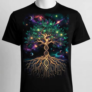 เสื้อยืดแขนสั้นสีดำสำหรับผู้ชาย คอกลม ทรงโอเวอร์ไซส์ สไตล์ลำลอง ผ้าเจอร์ซีย์คอตตอน 100% พิมพ์ลายซิลค์สกรีน น้ำหนัก 220 กรัม ระบายอากาศได้ดี - Product Image 1