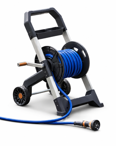 Enrouleur de tuyau d'arrosage robuste en aluminium, chariot mobile pour tuyau d'eau de 200 pieds avec roues et poignée ODGGAD001 - Product Image 1