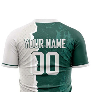 2025 hommes équipe nom chemises Sublimation impression hommes maillot de Football Spandex Polyester chemises de Football nouveau Design OEM Service - Product Image 2