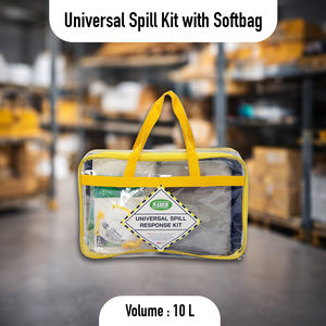 Kit portátil universal de 10L para derrames, bolsa blanda amarilla, almohadillas absorbentes de emergencia para materiales peligrosos y almohada para derrames químicos en vehículos y talleres - Product Image 2