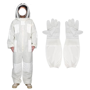 OEM Professional <b>Bee</b> <b>Suit</b> Protection 3 Layer Mesh Apiculture Beekeeper Clothing Beekeeping <b>Suit</b> for <b>Bee</b> Keeper Coverall <b>suit</b> - Product Image 1