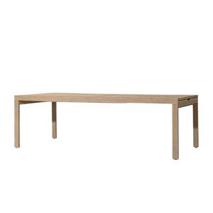 Modern <b>Extendable</b> Outdoor <b>Dining</b> <b>Table</b> Solid Teak <b>Wood</b> Rectangular Shape with Slatted Surface Eco-Friendly for Patio Garden - Product Image 4