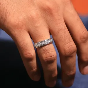 0.6Ct Lab Grown Cut Diamond <b>Ring</b> Royal Look's for Men Premium Design Gold Plated Luxury IGI Certified Sale Export VVS-VS Clarity - Product Image 5