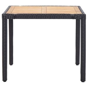 Ensembles de jardin noirs et naturels - Table et chaises pour l'extérieur - Product Image 3