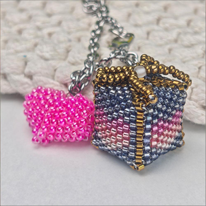 Set de Decoración para Llaveros con Cuentas y Bordados, Caja de Regalo en Forma de Corazón de Plástico Hecha a Mano, para el Día de San Valentín, para Hacer Joyería - Product Image 5