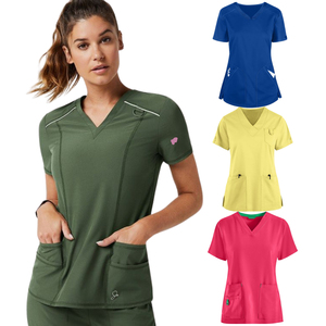 Unisex <b>Scrub</b> <b>Tops</b> Breathable Medical Uniform Shirts for Clinical and Hospital Use - Product Image 5