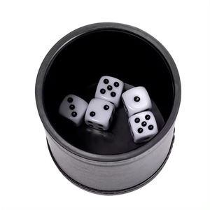 Nuevo vaso para dados de cuero de gamuza genuino de primera calidad para dados con peso, juegos de vasos para dados de cuero al por mayor, accesorio de juego - Product Image 4