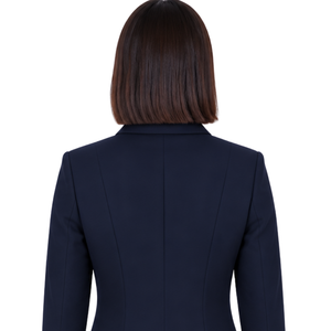 Navy Blue Printed <b>Women's</b> Equestrian <b>Jacket</b> Tailored Riding Blazer Professional Horse Riding Competition Coat Quick Dry - Product Image 4