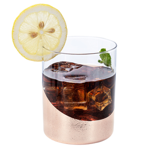 12 oz Moderne Mat Noir Or Tone Designer Verres À Cocktail Ensemble Double Old Fashioned Lowball Whisky Rocks Verre À Boire 6 - Product Image 3