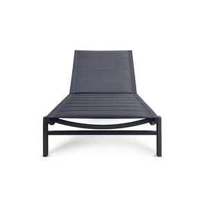 Chaise longue d'extérieur moderne avec structure en acier et coussin en oléfine pour usage en terrasse - Product Image 2