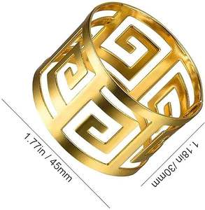 Servilletero Metálico Plateado y Oro Rosa para Decoración de Mesa, Ideal para Bodas y Fiestas - Product Image 6