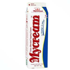 Crema No Láctea Deliciosa Más Vendida de Fábrica OEM/ODM al por Mayor HALAL para Panadería Mycream Crema Blanca Mezclada para Postres 1KG - Product Image 1