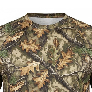 Camiseta de Manga Corta para Hombre, Camuflaje, Cuello Redondo, Corte Regular, Secado Rápido, 100% Poliéster, Tejido de Punto, Estampado Informal - Product Image 5