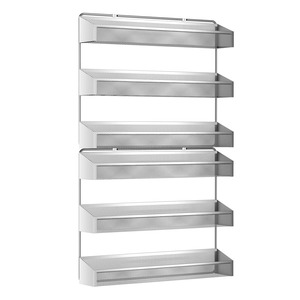 Moderno Soporte de Metal de 3 Niveles con Acabado Plateado para Frutas, Ideal para la Organización de la Cocina y el Almacenamiento de Productos Frescos - Product Image 6