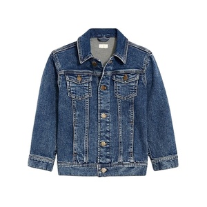 Chaqueta Vaquera para Niños, Estilo Clásico, Color Azul Lavado, Algodón, Ropa Exterior Informal para Niños, Duradera, Cómoda, a Prueba de Viento, Moda Otoño Invierno - Product Image 6