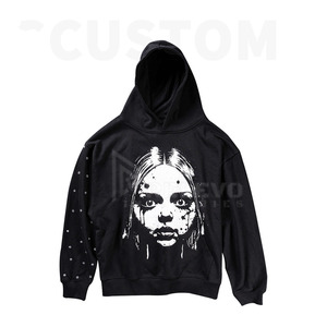 Sweat-shirts à capuche oversize pour femmes et couples, pulls épais délavés à l'acide - Product Image 2