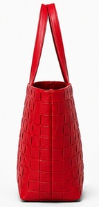 Sac fourre-tout d'épaule de luxe fait main en cuir véritable tressé couleur unie pour femme, idéal pour l'été, la plage, l'automne, l'hiver et le printemps - Product Image 4