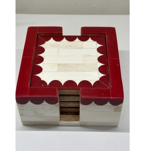 Decorative Bone Inlay Coasters for Coffee <b>Table</b> & Dining Use - Product Image 2