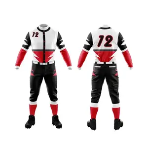 Uniforme de Béisbol Personalizado al por Mayor, Conjunto de Camiseta y Pantalones de Béisbol Sublimados, Ropa Deportiva Transpirable para Equipos, Fabricante - Product Image 4