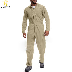 Overol para Hombre de Manga Larga, Mezcla de Algodón, Mono de Trabajo con Múltiples Bolsillos, Ropa de Trabajo Utilitaria - Product Image 1