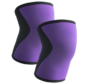 Genouillère de compression en néoprène violet pour le sport et le fitness, unisexe, respirante, à enfiler - Product Image 5