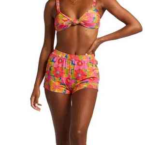 Shorts de Playa para Mujer, Ligeros, de Microfibra Transpirable, con Acabado Impermeable, Logotipo Personalizado, Corte Holgado, para Verano - Product Image 1