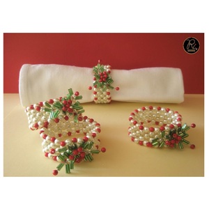 Dinnerware Table Napkin Rings Beaded Napkin Cloth <b>Tissue</b> Ring For Decoration Table In <b>Wedding</b> Buy Direct From Supplier - Product Image 1