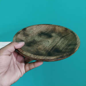 Assiette ronde en bois de manguier artisanale, écologique, en bois naturel, pour servir et dîner, pour la maison et les restaurants, au meilleur prix - Product Image 3